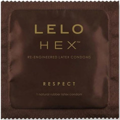 Презерватив LELO HEX Condoms Respect XL, тонкий та суперміцний, збільшений розмір