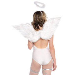 Крила ангела Leg Avenue Marabou Feather Angel Wings, справжнє пір'я