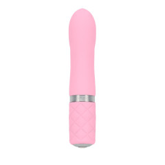 Розкішний вібратор PILLOW TALK - Flirty Pink з кристалом Swarovski, гнучка головка
