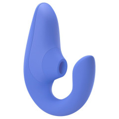 Вагінально-кліторальний стимулятор Womanizer Blend Vibrant Blue, вібрація + вакуум, 2 мотори