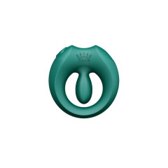 Ерекційне смарт-віброкільце Zalo Apis Turquoise Green, до 4 годин роботи, зарядний кейс