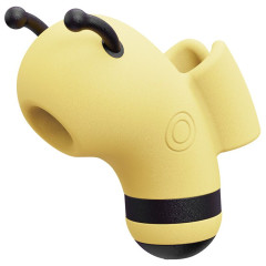 Вакуумний стимулятор із мікрострумами KISSTOY Beebe Yellow, на палець