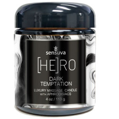 Масажна свічка Sensuva [HE]RO Dark Temptation Massage Oil Candle 113г