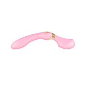 Вібромасажер Shunga Zoa Light Pink, двосторонній