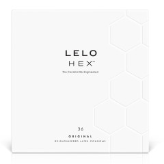 Презервативи LELO HEX Condoms Original 36 Pack, тонкі та суперміцні
