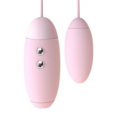 Вакуумний стимулятор з віброяйцем 2-в-1 KISSTOY Miss VV Pink