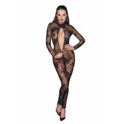 Сітчастий бодістокінг Noir Handmade F237 Long tulle overall, M