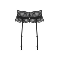 Пояс для панчіх Obsessive Nutris garter belt, M/L, мереживний, з довгими пажами