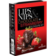 Подарунковий набір Sensuva Lips & Nips Pleasure Kit - Chocolate Strawberry 2 x 4г