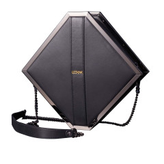 Сумка для секс-іграшок LOCKINK Mysterious Square Kink Bag, чорна, набір для бондажу в комплекті