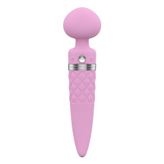 Вібромасажер 2в1 PILLOW TALK - Sultry Pink, класичний масажер і вібратор з ротацією, підігрів