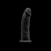 Фалоімітатор SilexD Robby Black (MODEL 2 size 6in), двошаровий, силікон + Silexpan, діаметр 3,5см