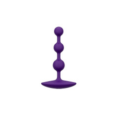 Анальне намисто Romp Amp Dark Purple, силікон, макс. діаметр 2,6 см