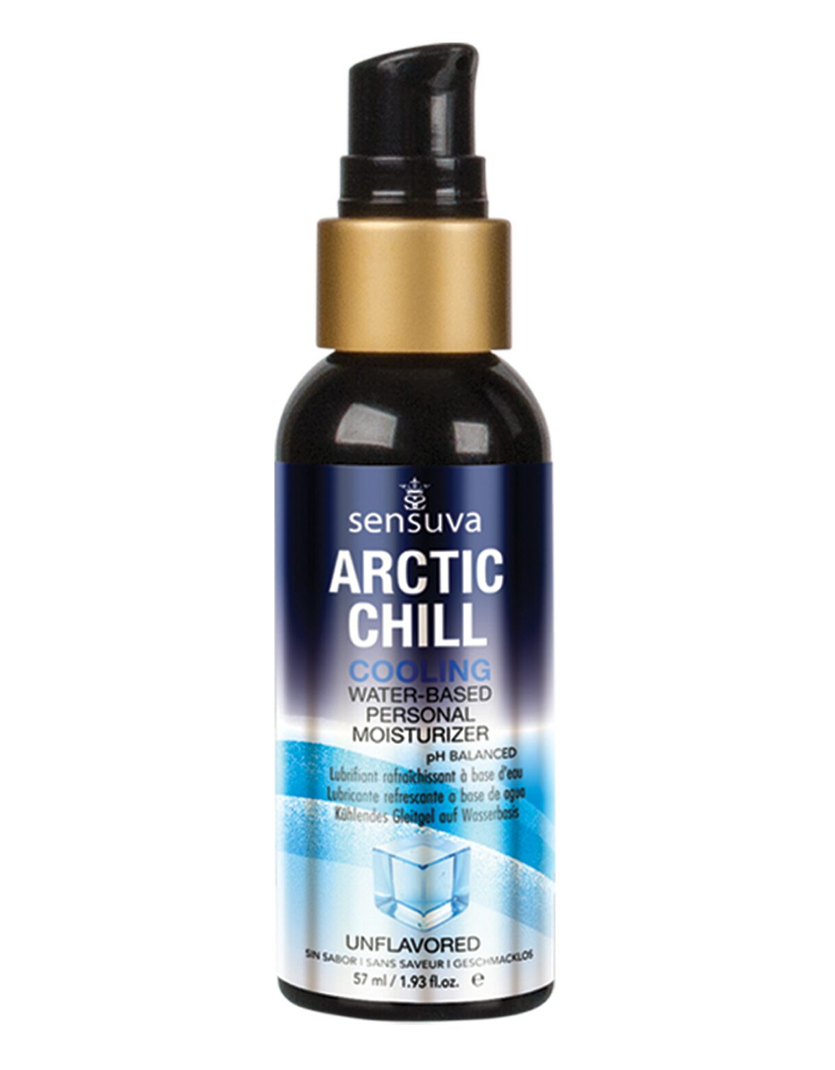 Лубрикант на водній основі Sensuva - Arctic Chill Cooling (57 мл), без гліцерину та парабенів
