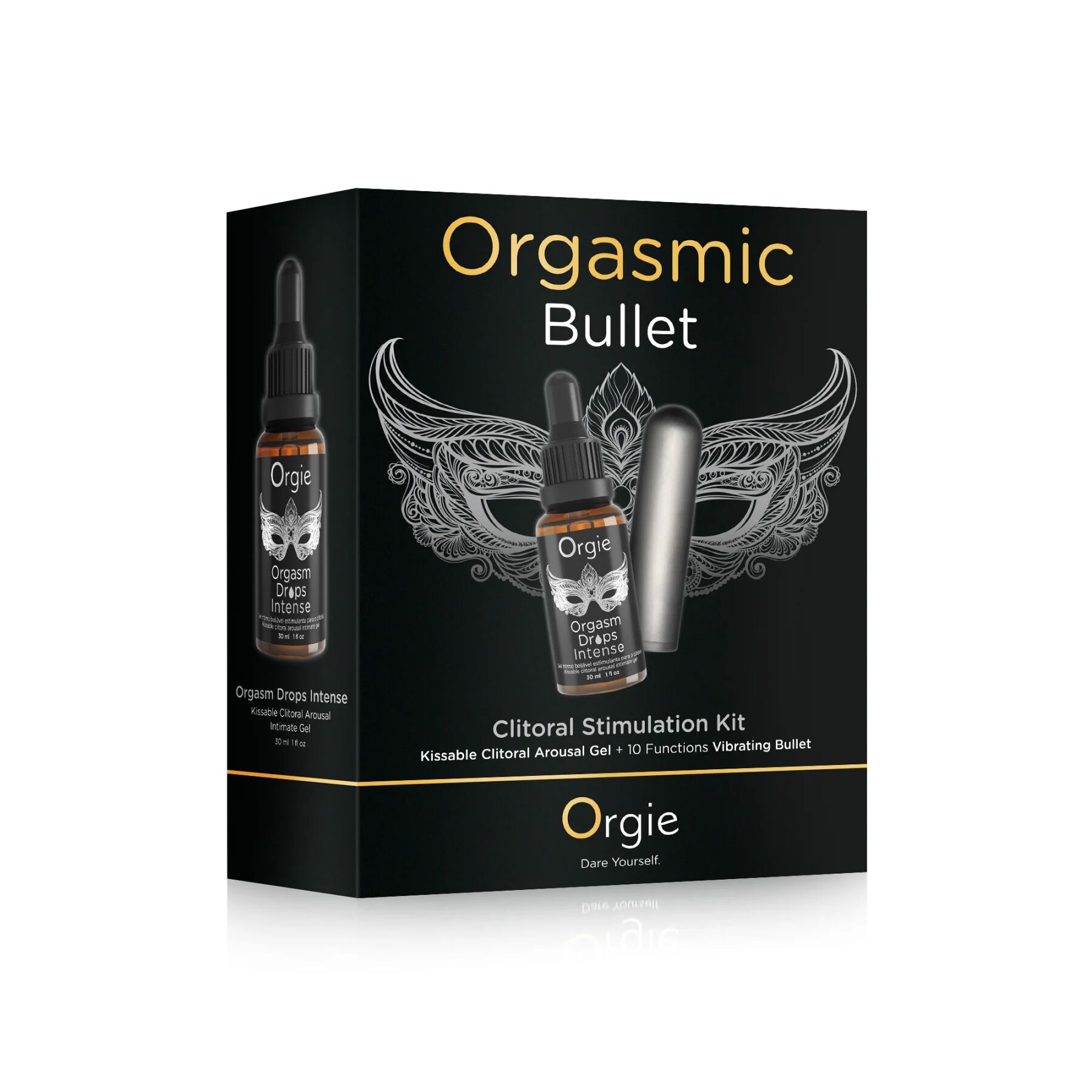 Набір Orgie Orgasmic Bullet: збуджувальні краплі та віброкуля