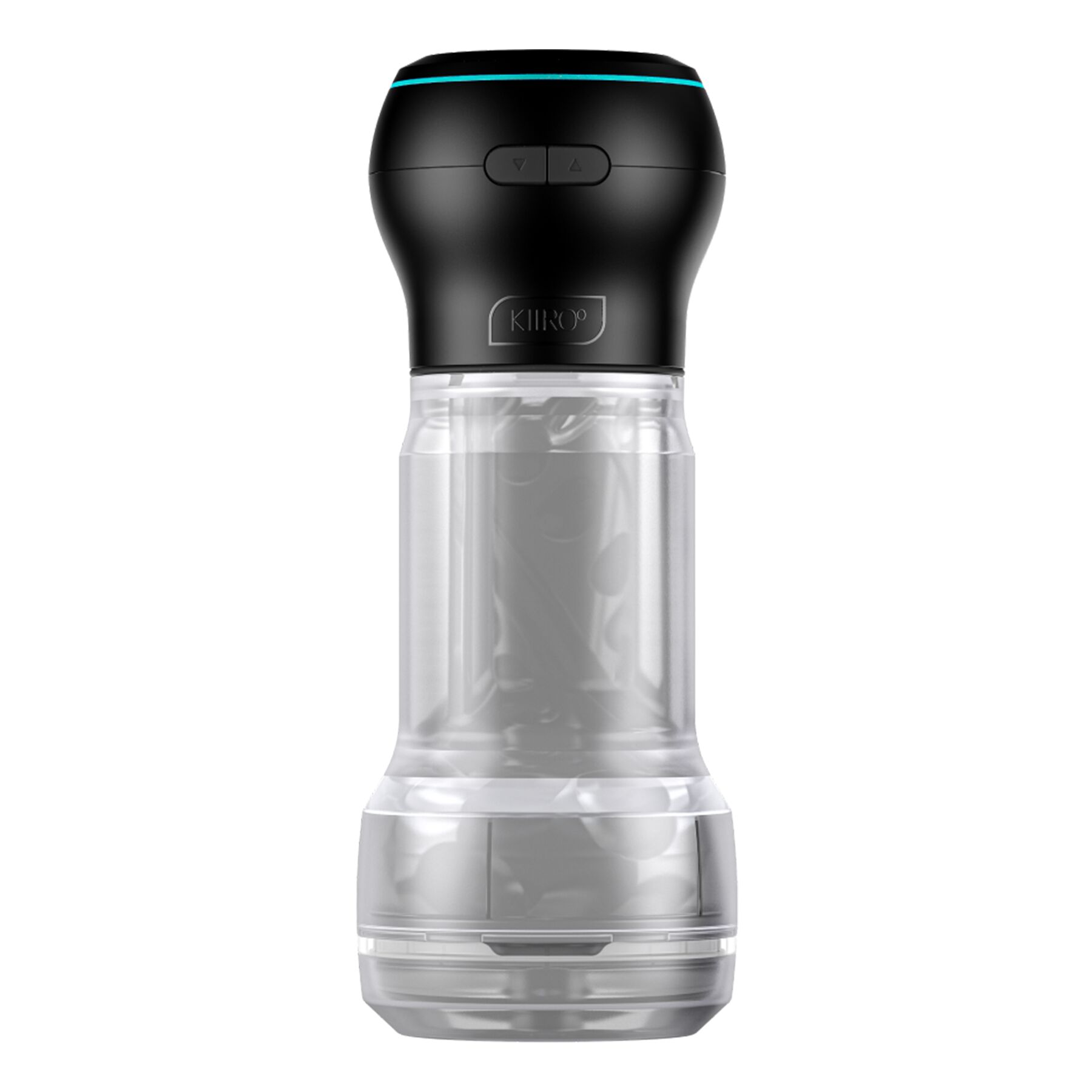 Мастурбатор Kiiroo Feel Pocket Crystal зі всмоктувальною інтерактивною насадкою PowerBlow Combo Set